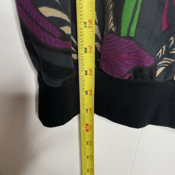 Desigual Bodycon Mini Dress S Long Sleeve Graphic Y2K Artsy Boho Streetwear - Picture 10 of 10